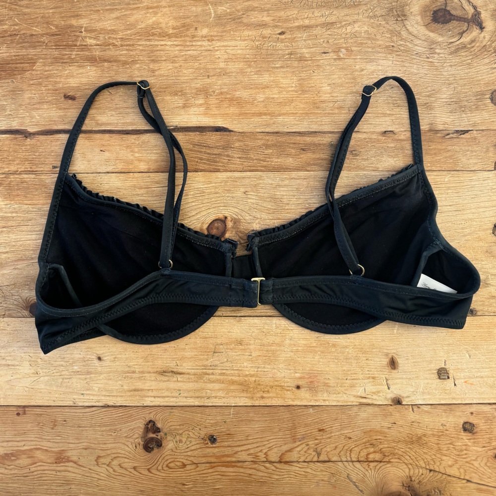 ‘BLACK’ RUFFLED UP TOP - Picture 5 of 12